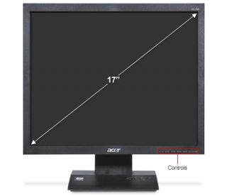 Acer V173 DJb 17 LCD Monitor   1280x1024, 20000:1 Dynamic, 5ms, VGA, Black