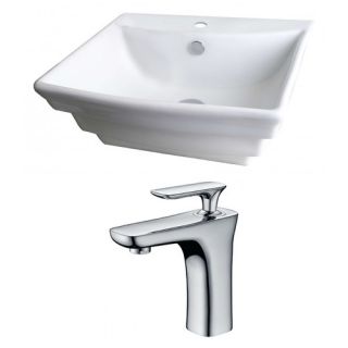 Rectangle Vessel Sink with Overflow