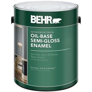 BEHR 1 gal. Deep Base Semi Gloss Oil Based Interior/Exterior Paint 383001
