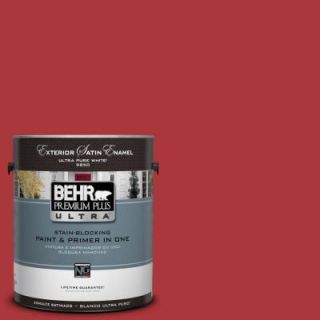 BEHR Premium Plus Ultra 1 Gal. #UL110 6 Indiscreet Satin Enamel Exterior Paint 985301