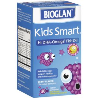 Bioglan Kids Smart Fish Oil Chewable Burstlets, 500mg, 30ct