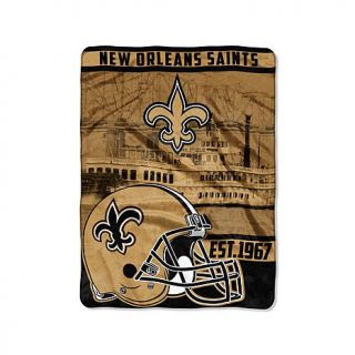 Officially Licensed NFL Ultra Soft Throw   60" x 80"   Saints   7763385