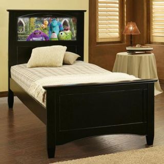 LightHeaded Beds Canterbury Twin Bed with Changeable Back Lit LED Headboard Imagery, Multiple Colors