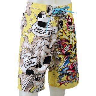 Ed Hardy Mens Death or Glory Swimsuit  ™ Shopping   Big