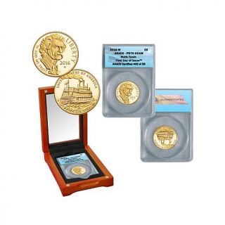 2016 Mark Twain PR70 ANACS First Day of Issue Limited Edition of 56 $5 Gold Pro   8049858