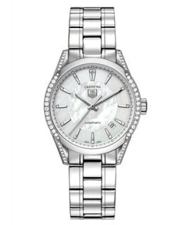 TAG Heuer Womens Automatic Carrera Diamond (5/8 ct. t.w.) Stainless
