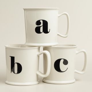 Monogram Porcelain Mug Collection