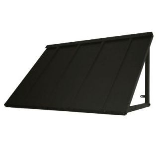 Beauty Mark 6 ft. Houstonian Metal Standing Seam Awning (24 in. H x 24 in. D) in Black H22 6K