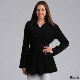 Calvin Klein Womens Belted Double Breasted Trench Coat  