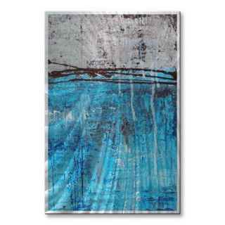 All My Walls 'Lithosphere 12' by Hilary Winfield Original Painting on Metal Plaque