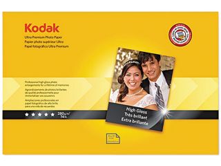 Kodak 1760909 Ultra Premium Photo Paper, 76 lbs., High Gloss, 11 x 17, 20 Sheets/Pack