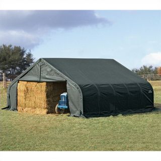 ShelterLogic 22'x28'x10' Peak Style Shelter in Green   78741