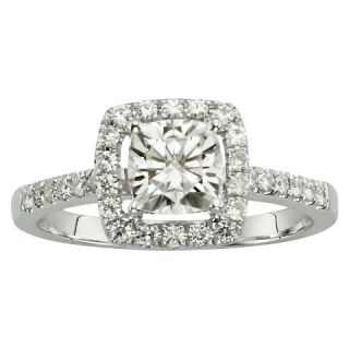 40 CT. T.W. Cushion Forever Brilliant® Moissanite Halo Prong Set