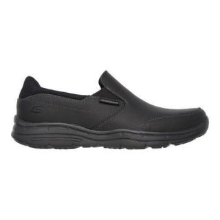 Mens Skechers Relaxed Fit Glides Calculous Slip On Black   17621808