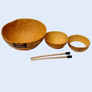 Hand carved Wooden Calabash Water Drum (Ghana)  ™ Shopping