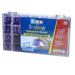 See and Stamp Transparent Jumbo Lowercase Alphabet Stamps   13298507