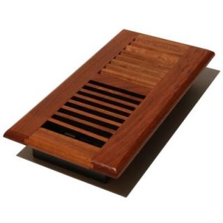 Decor Grates 4 in. x 10 ft. Louvered Floor Register, Natural Cherry WLC410 N