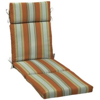 Hampton Bay Fontina Stripe Outdoor Chaise Lounge Cushion AD20853B D9D1