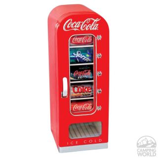 Coca Cola Retro Vending Cooler   12 Can Capacity   Koolatron Corp CVF18   Portable Refrigerators