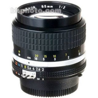 Used Nikon Telephoto 85mm f/2.0 AIS Manual Focus Lens 1451