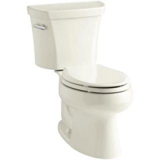 KOHLER Wellworth 2 Piece 1.6 GPF Single Flush Elongated Toilet in Biscuit K 3978 96