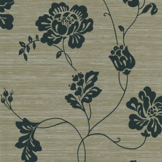 Ink 33 x 20.5 Floral and Botanical 3D Embossed Wallpaper by Brewster