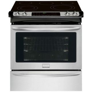 Frigidaire Gallery 30 in. 4.6 cu. ft. Slide In Electric Range with Self Cleaning Convection Oven in Stainless Steel FGES3065PF