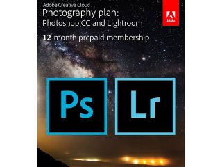Adobe Adobe Creative Cloud Photography Plan (Photoshop CC + Lightroom)   Digital Membership [Prepaid 12 Months]