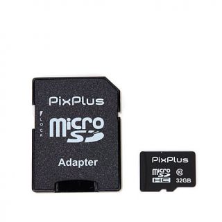 PixPlus 32GB Class 10 microSDHC Card with Adapter   8002675
