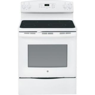 GE 5.3 cu. ft. Electric Range with Self Cleaning Oven in White JB630DFWW