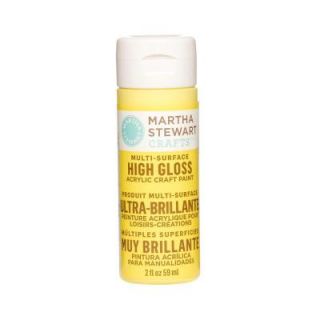 Martha Stewart Crafts 2 oz. Chamomile Multi Surface High Gloss Acrylic Craft Paint 32099