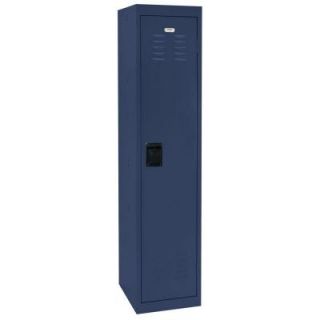Sandusky 66 in. H Single Tier Welded Steel Storage Locker in Navy Blue LF1B151866 A6