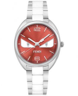 Fendi Timepieces Womens Swiss Momento Fendi Bugs Diamond Accent Two