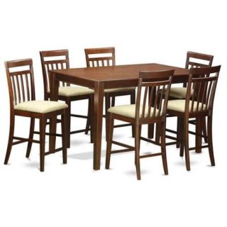 7 Pc Gathering Set with Cushion Upholstered Chairs