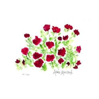 Red Flowers Poster Print by Aimee Marcoux (10 x 8)