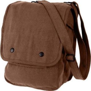Rothco Canvas Map Case Shoulder Bag in Earth Brown