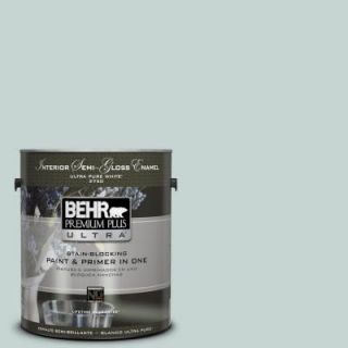 BEHR Premium Plus Ultra 1 gal. #490E 3 Celtic Gray Semi Gloss Enamel Interior Paint 375001