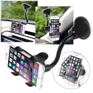 Insten Universal Car Mount Suction Phone Holder For Cell Phone Smartphone iPhone 6 6S Plus SE iPod /Samsung Note 5 4 3 2 Galaxy S7 S6 Edge S5 S4 S3 Core Grand Prame / LG G Stylo Leon Tribute G5 K7 V10