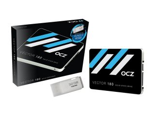 OCZ Vector 180 2.5" 480GB SATA III MLC SSD with Toshiba 32GB USB 2.0 Flash Drive Bundle VTR180 25SAT3 480G B