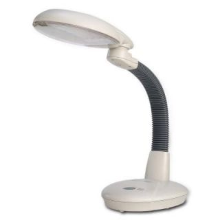 SPT EasyEye 19.5 in. 4 Tube Bulb Gray Desk Lamp with Ionizer SL 811G