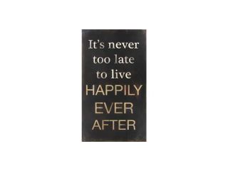 8" x 14" Happily Ever After Plaque