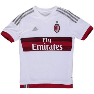 adidas AC Milan Youth White 2015 2016 Away climacool Jersey