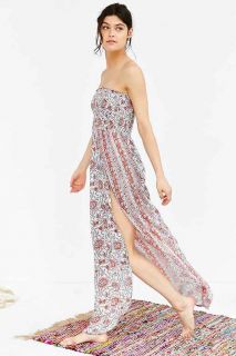 Out From Under Ruched Tube Cover Up Maxi Dress