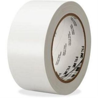 3M General purpose 764 Color Vinyl Tape   36 yd Length   Rubber   4 mil   PVC Backing   1 Roll   White