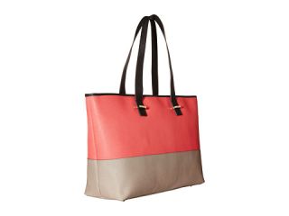 Lodis Accessories Mandy Color Block East/West Tote Coral