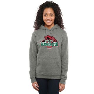 Washington St. Louis Womens Ash Classic Primary Pullover Hoodie