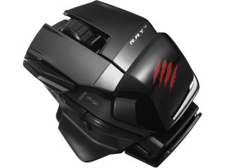 Mad Catz Office R.A.T. M MCB4371700C2/04/1 Glossy Black 1 x Wheel Bluetooth Wireless Optical 2000 dpi Mobile Mouse for PC, and Android