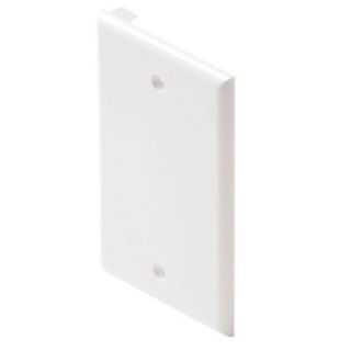 Steren 1 Gang Blank Wall Plate   White ST 200 258WH