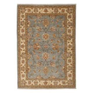 Solo Rugs Oushak Blue 3 ft. 5 in. x 5 ft. Indoor Area Rug M1708 143