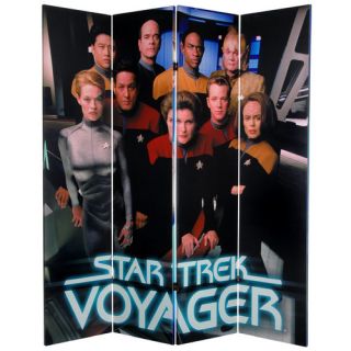 Oriental Furniture 71 x 63 Star Trek Tall Double Sided Voyager 4